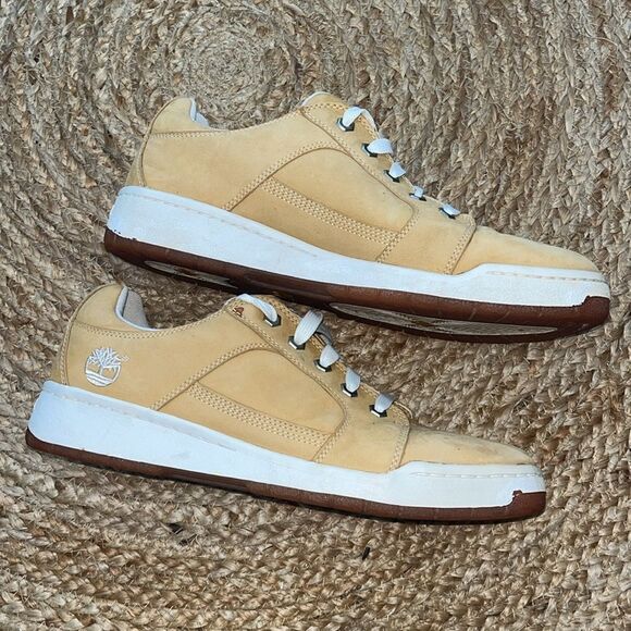 Timberland Merge Leather Suede Wheat Casual Sneakers size 9.5M - Picture 2 of 6
